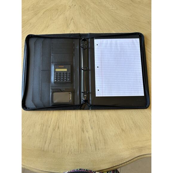 Babylock Ovation Sewing Black Leather Folder For Instruction Missing Inserts - Picture 4 of 5